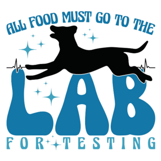  Food Must Go To LAB Sticker  