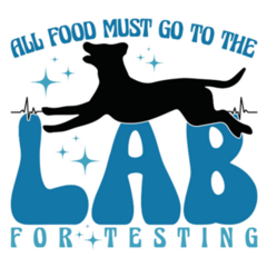  Food Must Go To LAB Sticker  