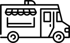 Food Truck Illustration Sticker