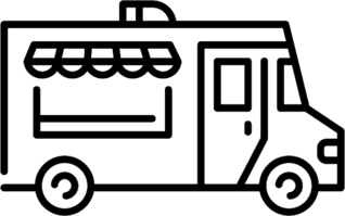 Food Truck Illustration Sticker