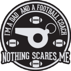 Football Dad Lettering Sticker