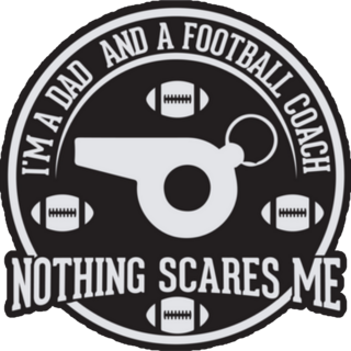 Football Dad Lettering Sticker
