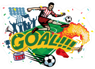 Football Goal Sticker