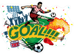 Football Goal Sticker