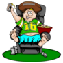 Football Guy Illustration Sticker