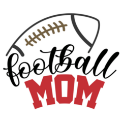 Football Mom Illustration Sticker