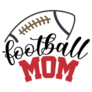 Football Mom Illustration Sticker