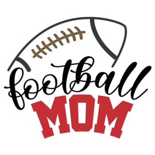 Football Mom Illustration Sticker
