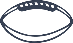 Football Outline Sticker