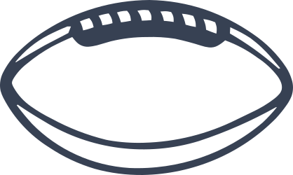 Football Outline Sticker