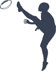 Football Player Kicking A Football Sticker