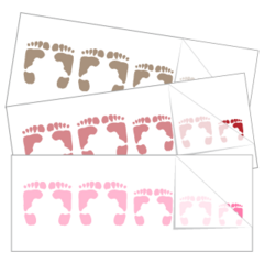 Footprint Family Stickers and Decals