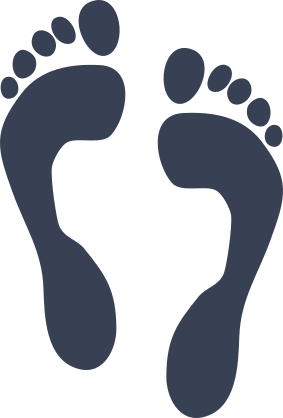 Footprints Girl Or Boy Family Sticker