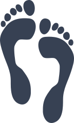 Footprints Mom Or Dad Family Sticker