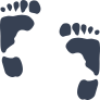 Footprints Sticker