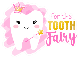 For The Tooth Fairy - Tooth Fairy Princess Illustration Sticker