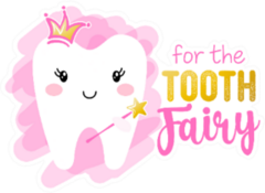 For The Tooth Fairy - Tooth Fairy Princess Illustration Sticker