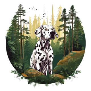 Forest Dalmatian Sticker