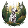 Forest Dalmatian Sticker