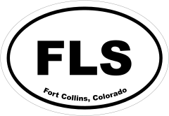 Fort Collins, Colorado Oval Stickers