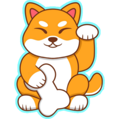 Fortune Shiba Inu Sticker