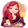 Fortuneteller With Red Hair Sticker