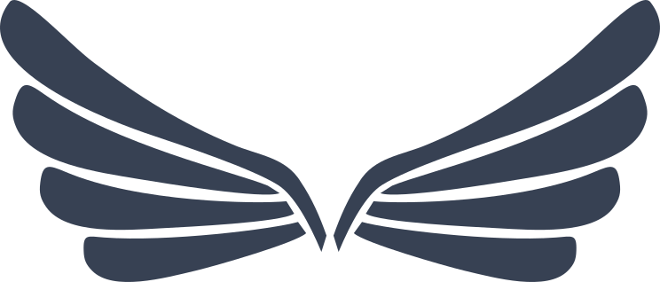 Four Layered Wings Sticker