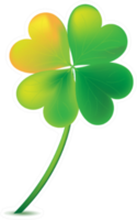 Four Leaf Clover Green & Yellow Sticker