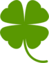 Four Leaf Clover Icon Sticker