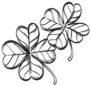 Four-leaf Clover Outline Sticker