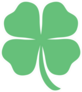 Four Leaf Clover, St Patricks Day Cartoon Sticker