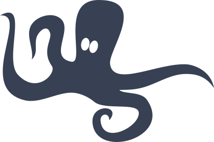 Four Legged Octopus Sticker