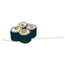 Four Sushi Rolls Sticker 