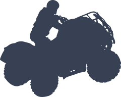 Four Wheeler Going Up Sticker