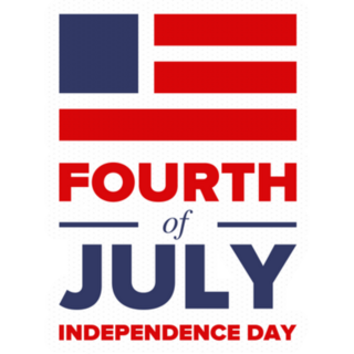 Fourth Of July Happy National Holiday Flag Sticker