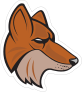 Fox Mascot Sticker