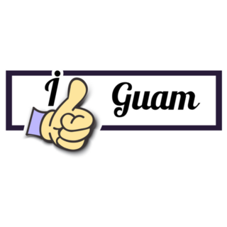 Frame  I Like Guam  Thumb Up! Sticker