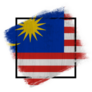 Frame In Colors Of National Flag Malaysia Sticker