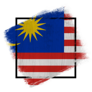 Frame In Colors Of National Flag Malaysia Sticker