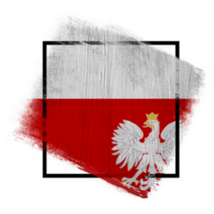 Frame In Colors Of National Flag Poland Sticker