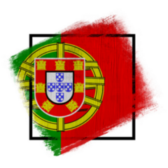 Frame In Colors Of National Flag Portugal Sticker