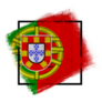 Frame In Colors Of National Flag Portugal Sticker