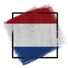 Frame In Colors Of Netherlands National Flag Sticker