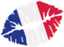 France Flag Kiss Sticker