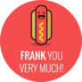 Frank You Very Much Hot Dog Sticker