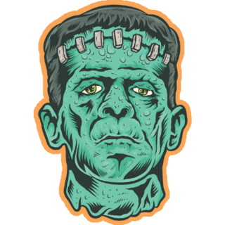 Frankenstein Face Sticker
