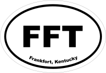 Frankfort, Kentucky Oval Stickers