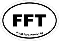 Frankfort, Kentucky Oval Stickers