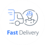 Free Delivery Moving Service Logo Sticker