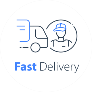 Free Delivery Moving Service Logo Sticker